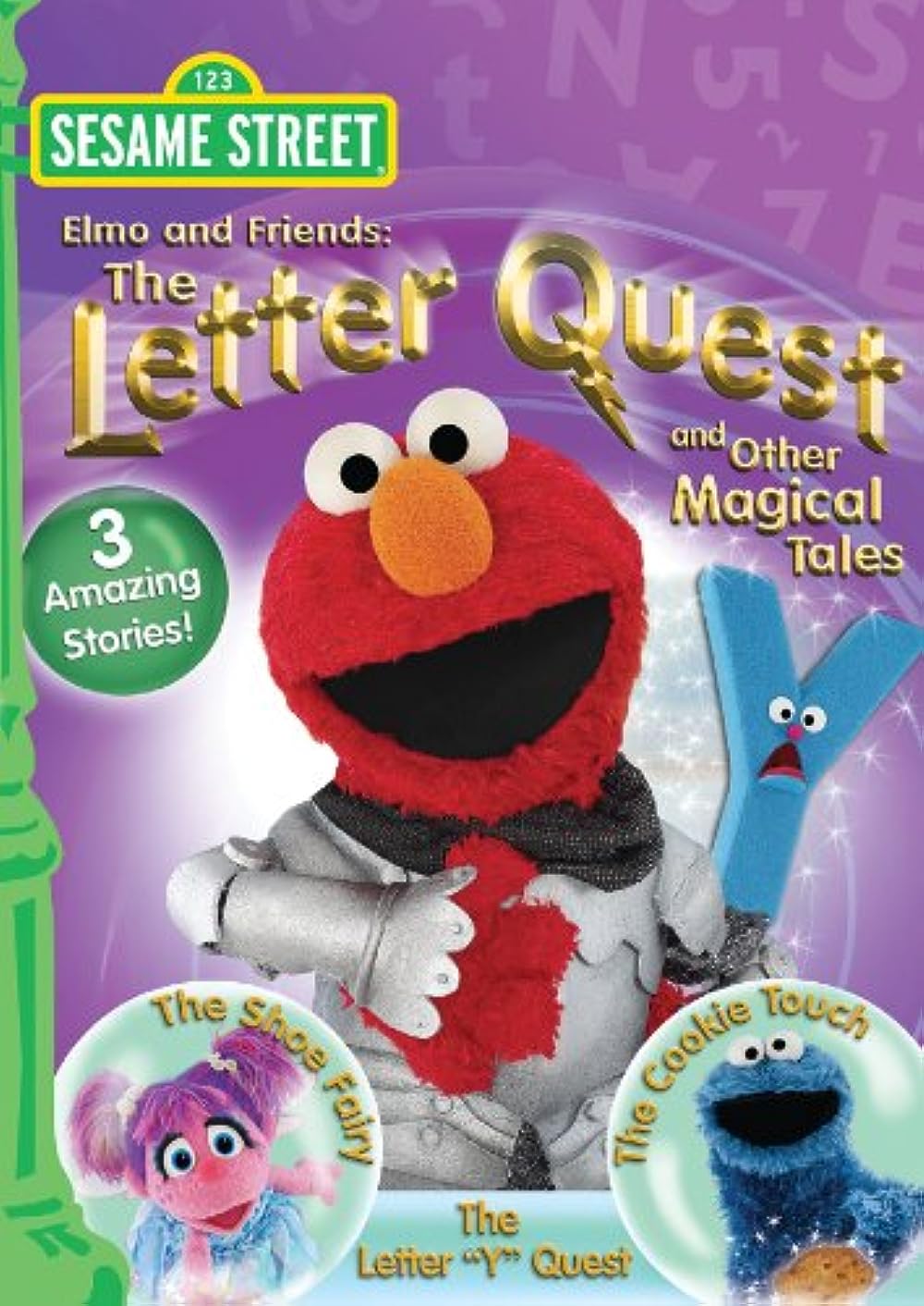 elmo and friends the letter quest and other magical tales. the letter is Y.