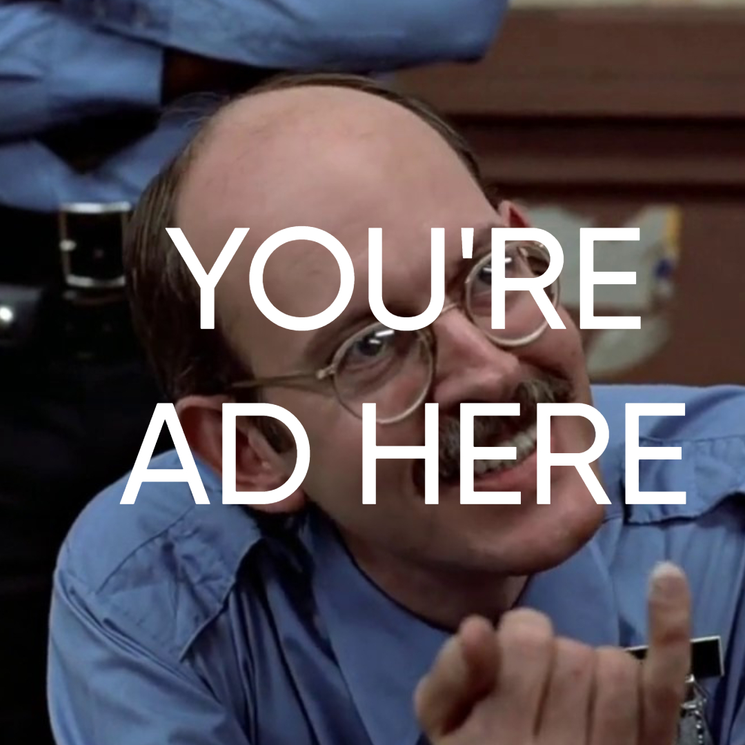 frank oz holding pcp telling you to buy an ad